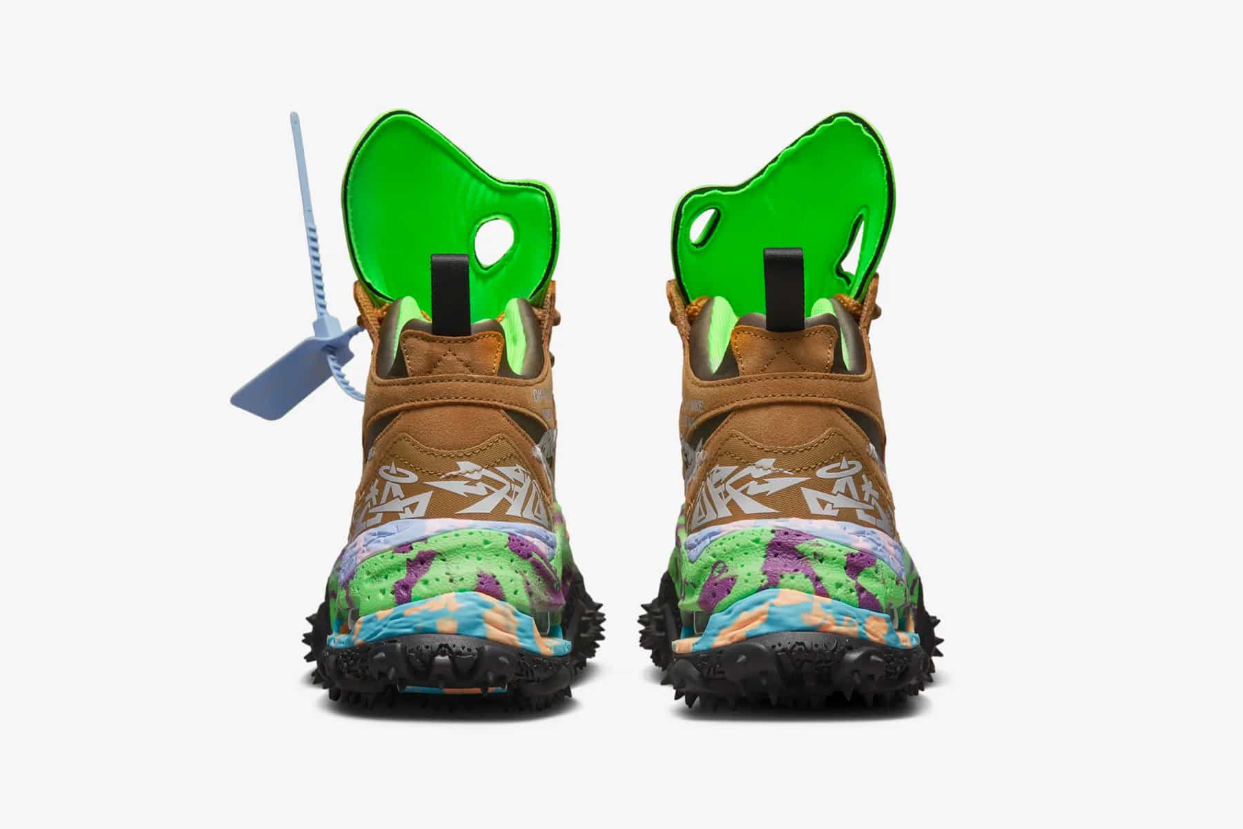 Off-White Nike Air Terrra Forma Wheat and Green Strike