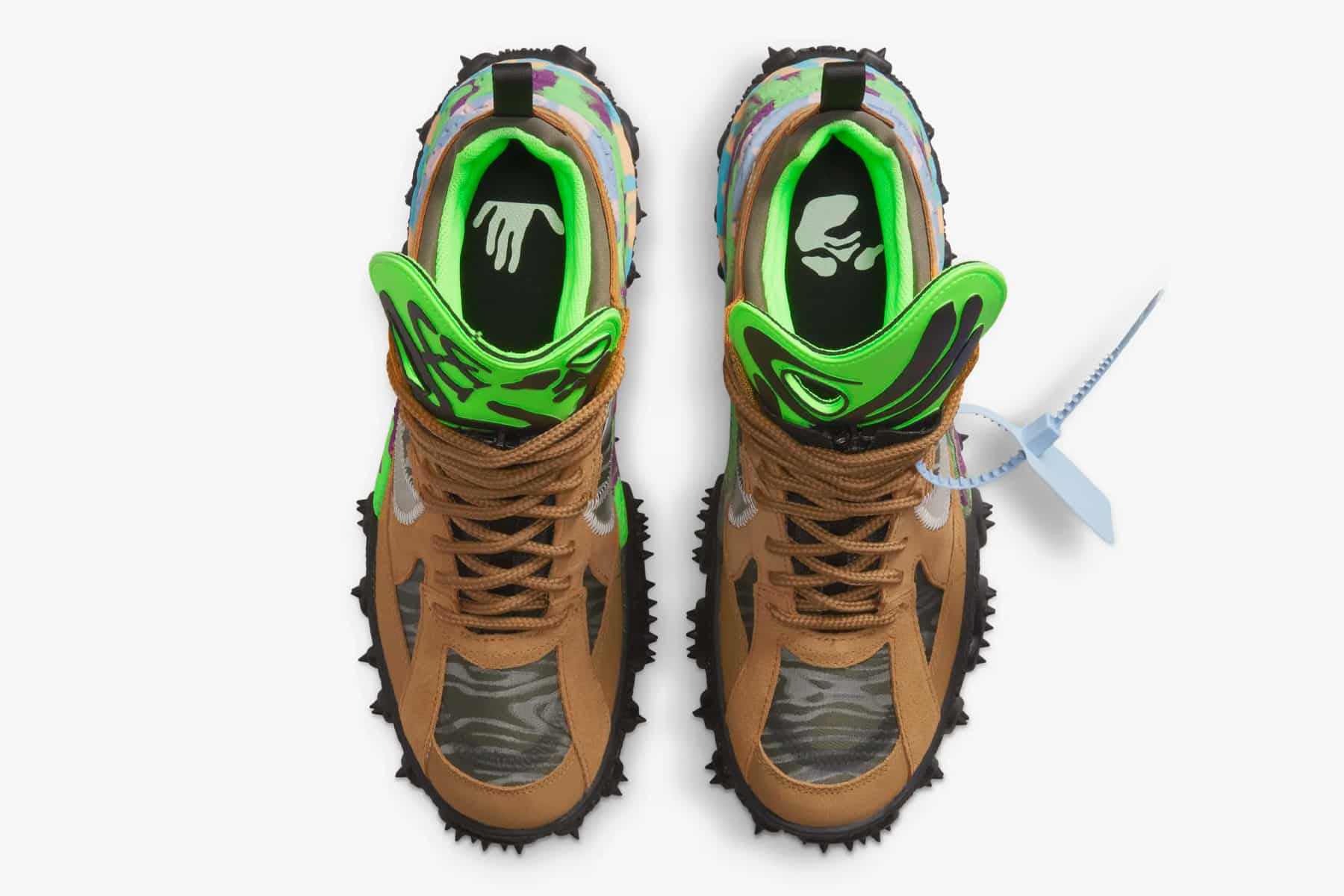 Off-White Nike Air Terrra Forma Wheat and Green Strike