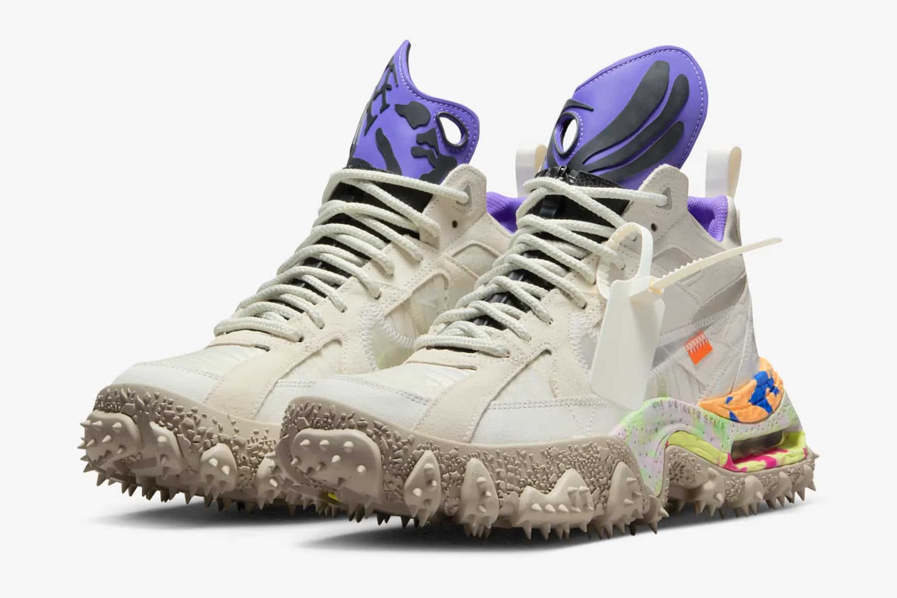 Off-White Nike Air Terrra Forma Summit White and PSYCHIC PURPLE