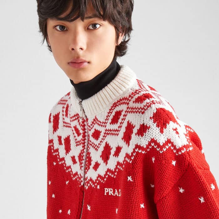 Prada Maglione Timecapsule in lana merino Dicembre