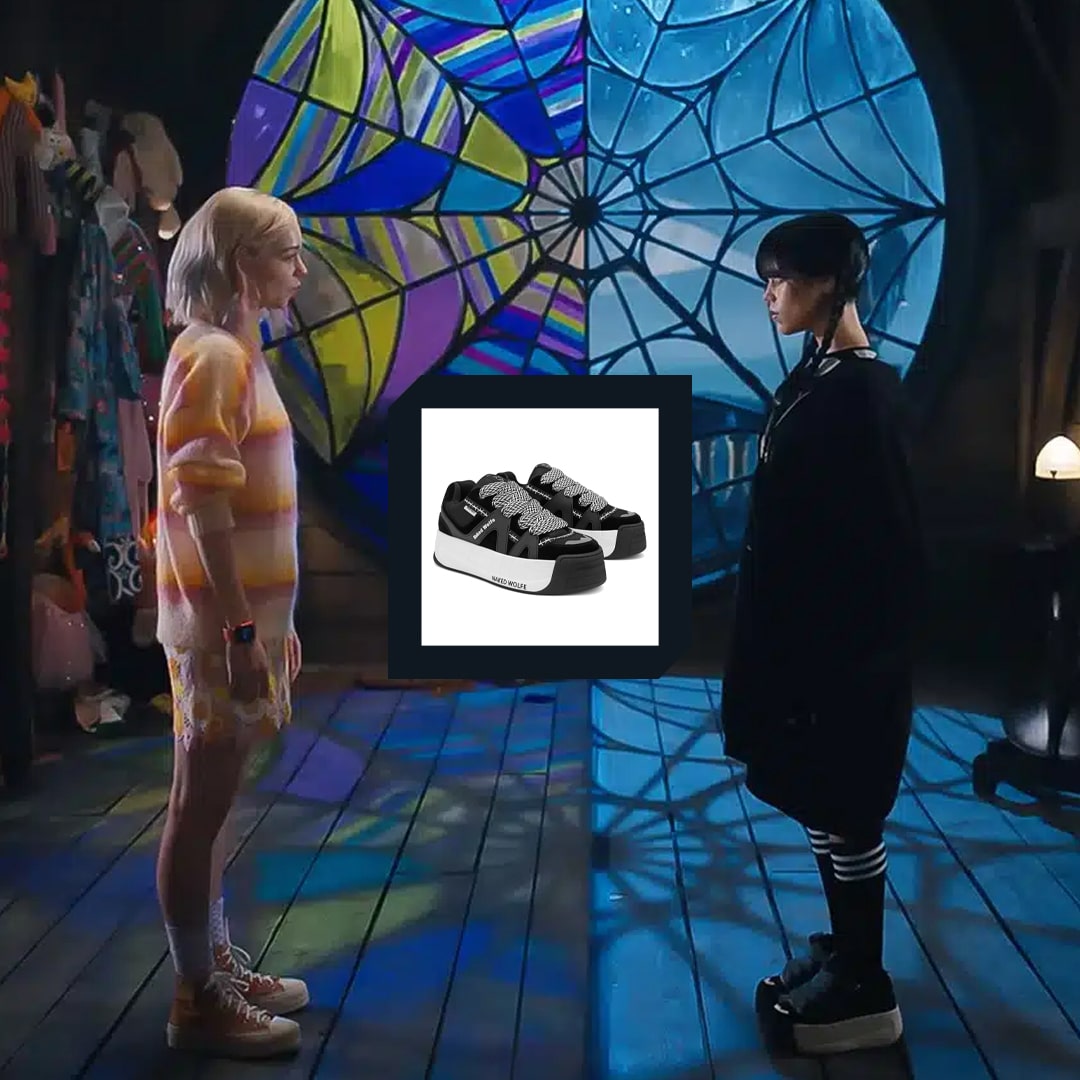 Mercoledì Addams Naked Wolfe Sneaker Serie TV