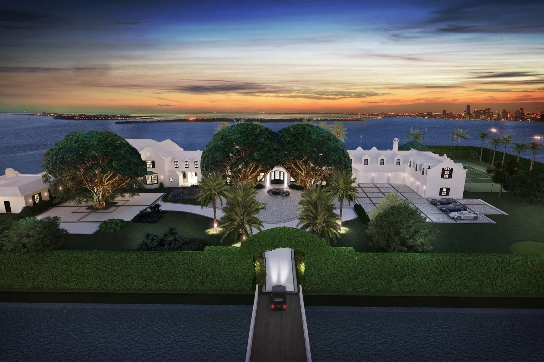 Tarpon Island Villa isola artificiale Miami Palm Beach