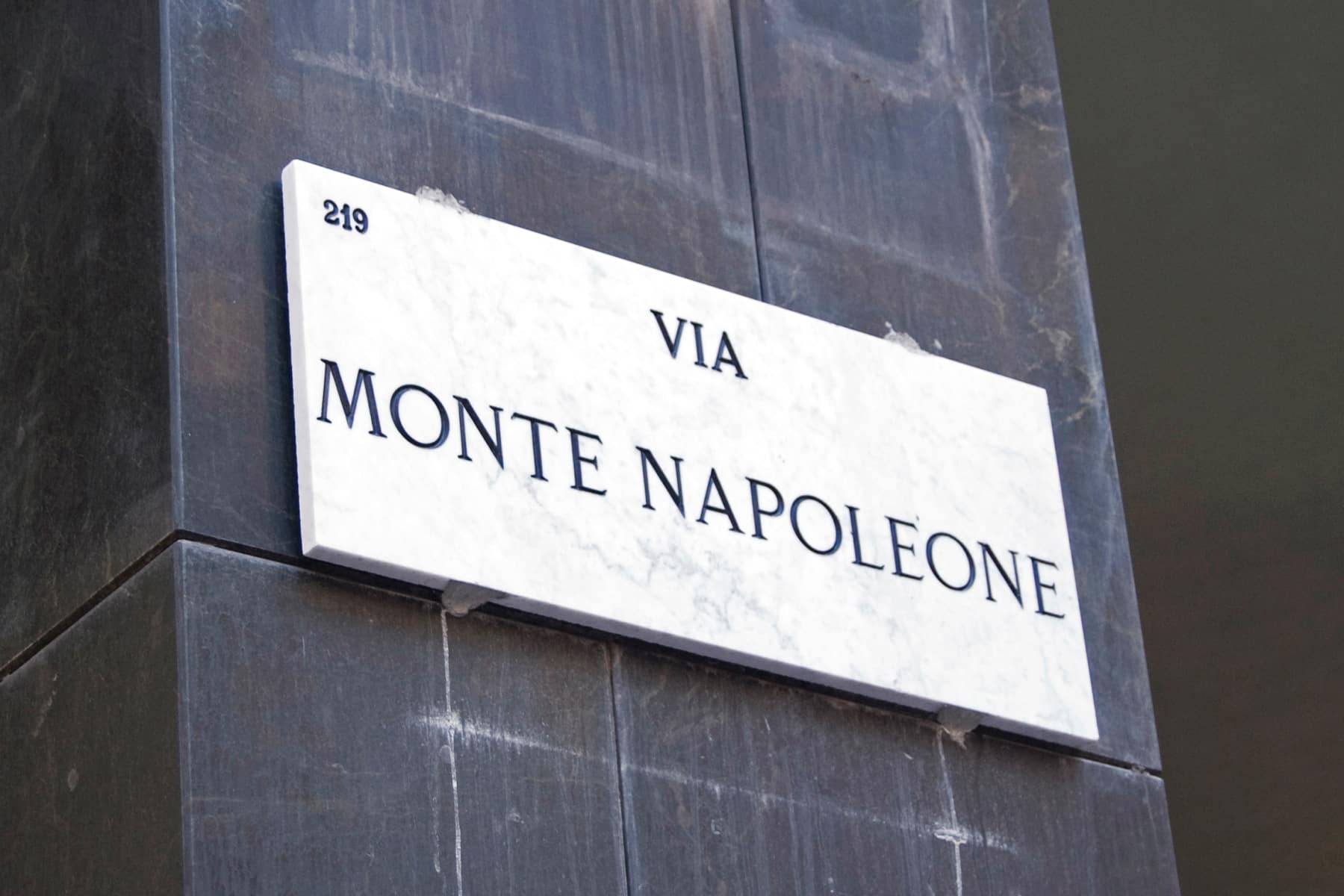 Via Monte Napoleone Milano