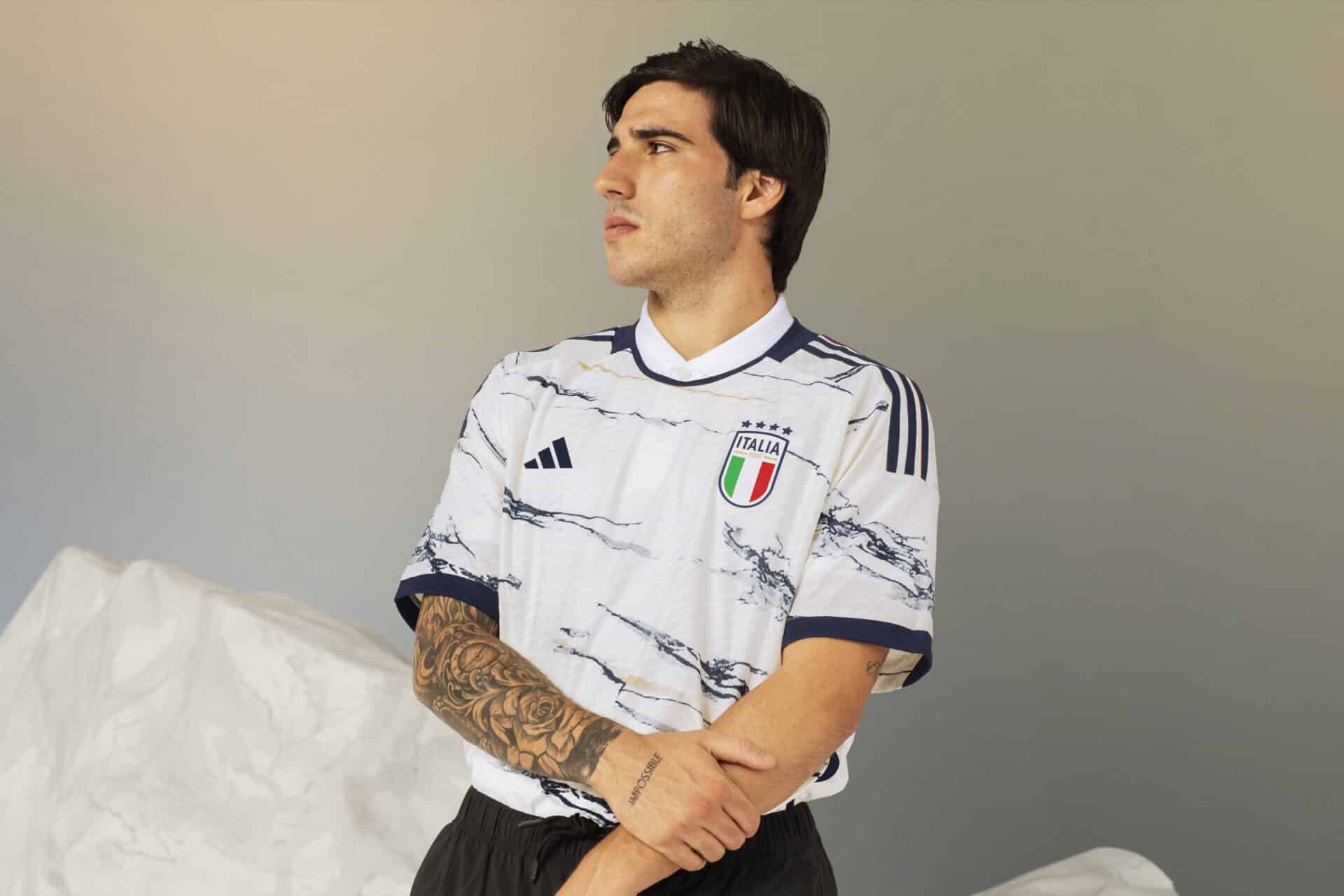 adidas Italia Away Kit 2023 Tonali