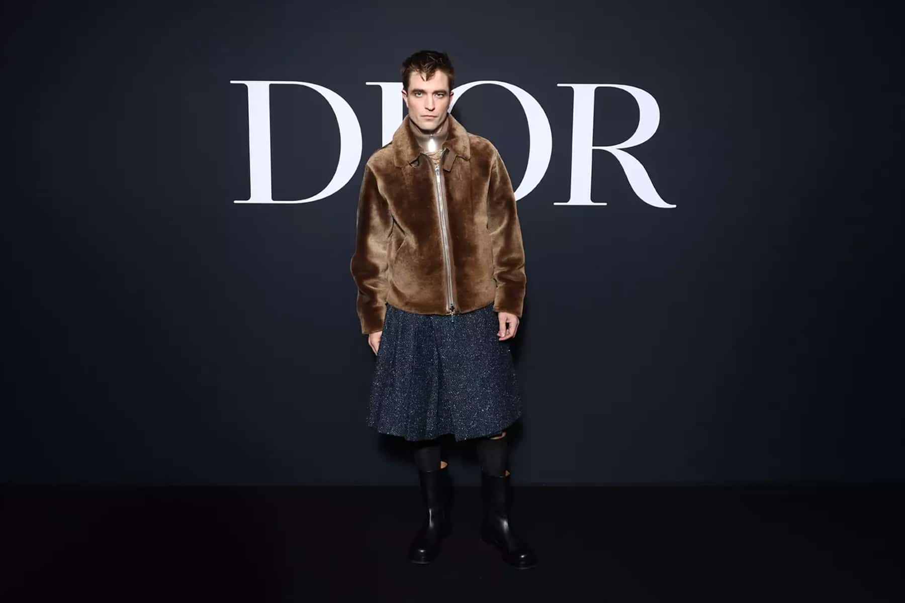 Robert Pattinson Dior FW23 Gonna uomo