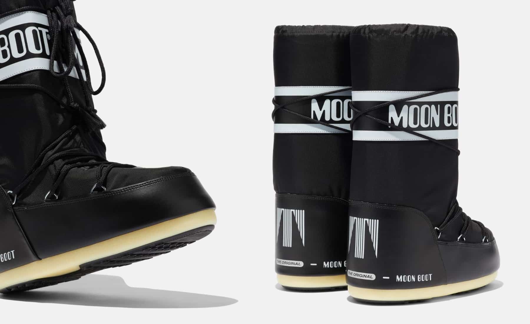 Moon Boot Icon Nero Nylon