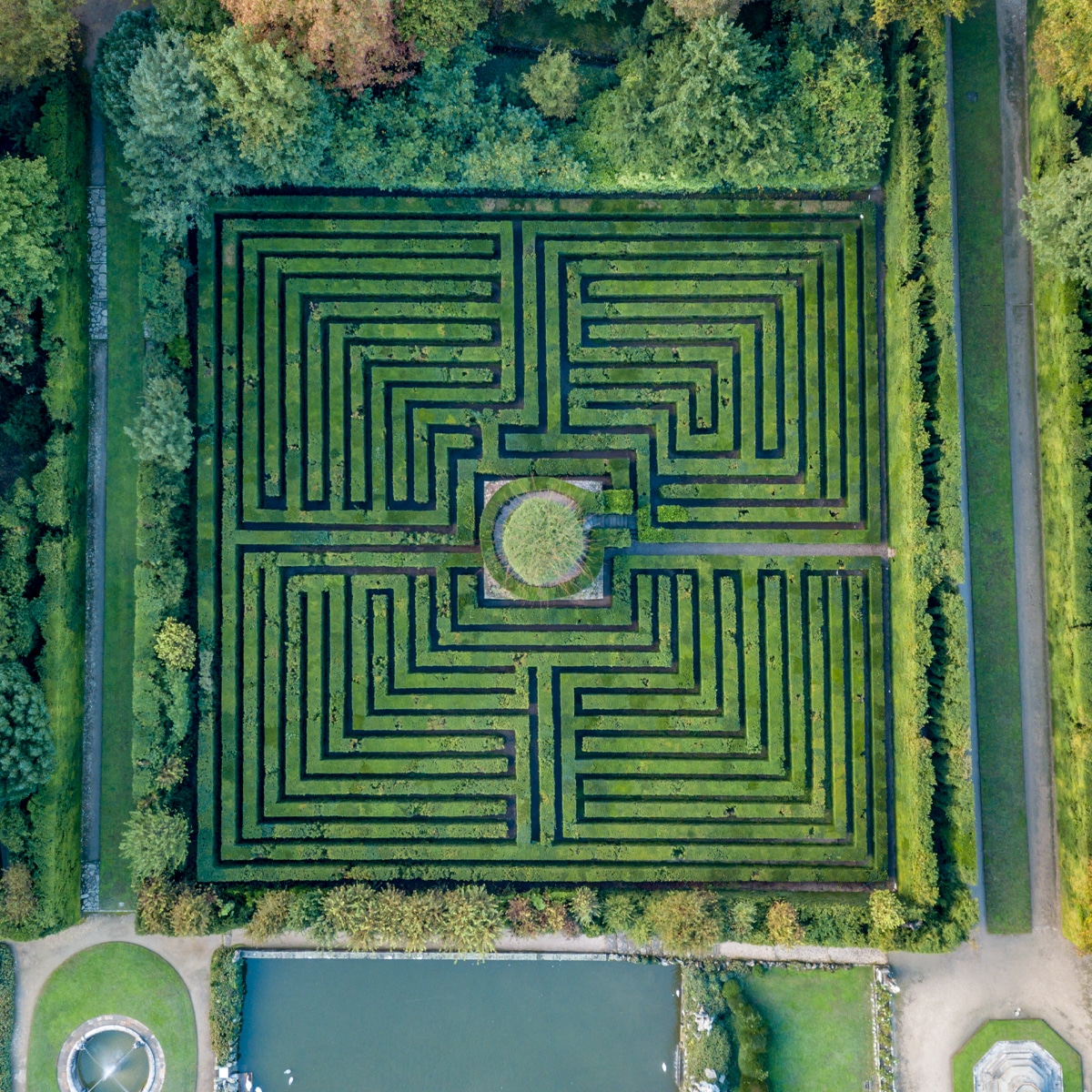 Labirinto del Giardino Barbarigo Valsanzibio Padova Italia