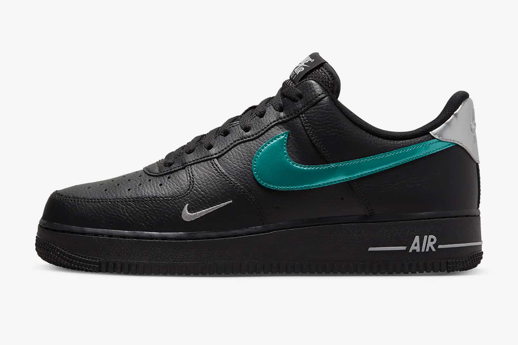 Nike Air Force 1 Turchese Black Blue Lightning