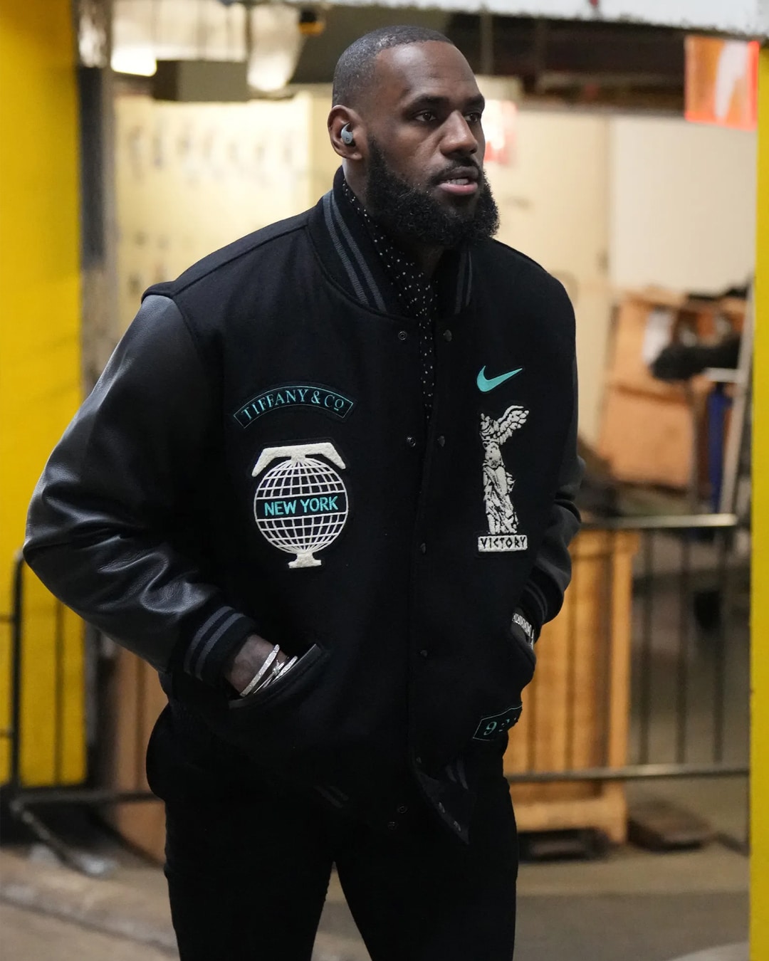 Tiffany Nike varsity jacket LeBron James