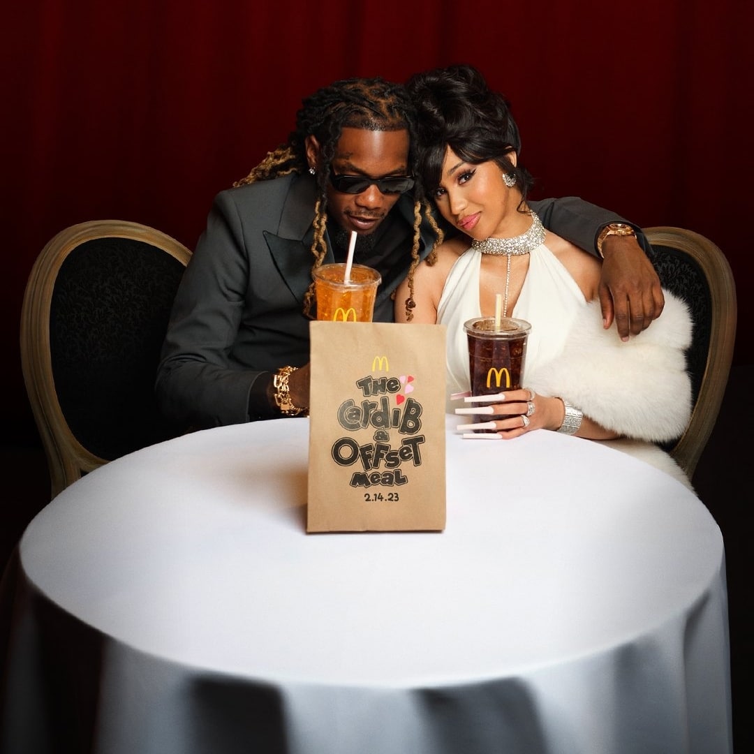 Offset Cardi B Mc Donalds Spot Super Bowl 2023