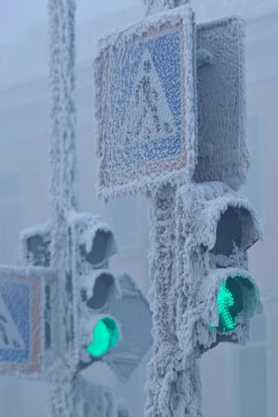 Oymyakon semaforo siberia freddo mondo