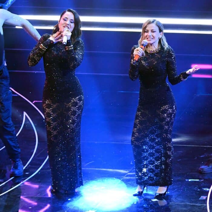 Paola & Chiara Dolce&Gabbana terza serata Sanremo 2023