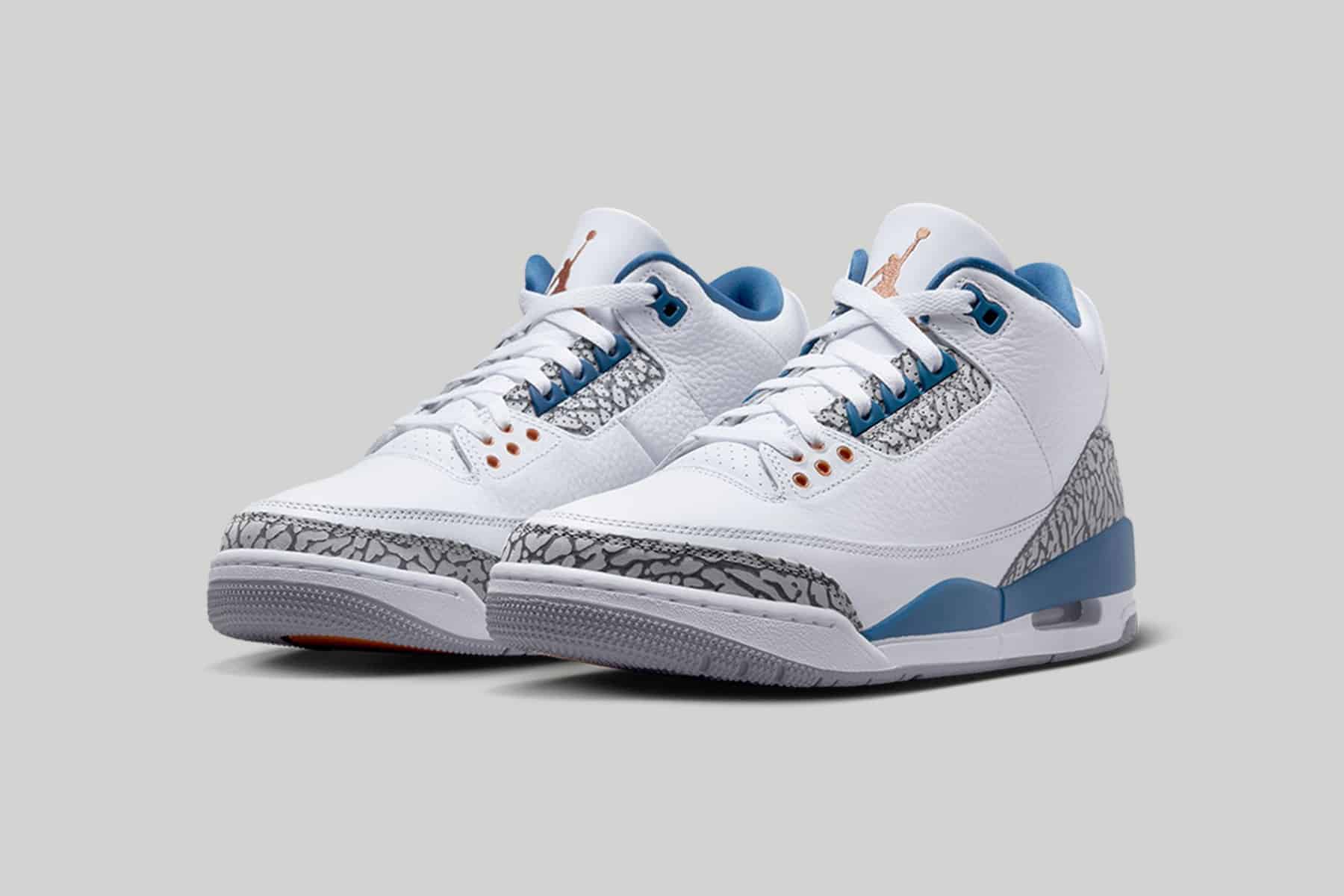 Air Jordan 3 True Blue and Copper Wizards CT8532-148