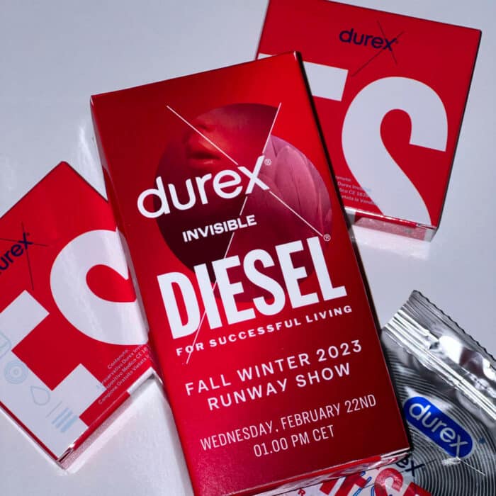 Diesel Durex Invito sfilata fw23