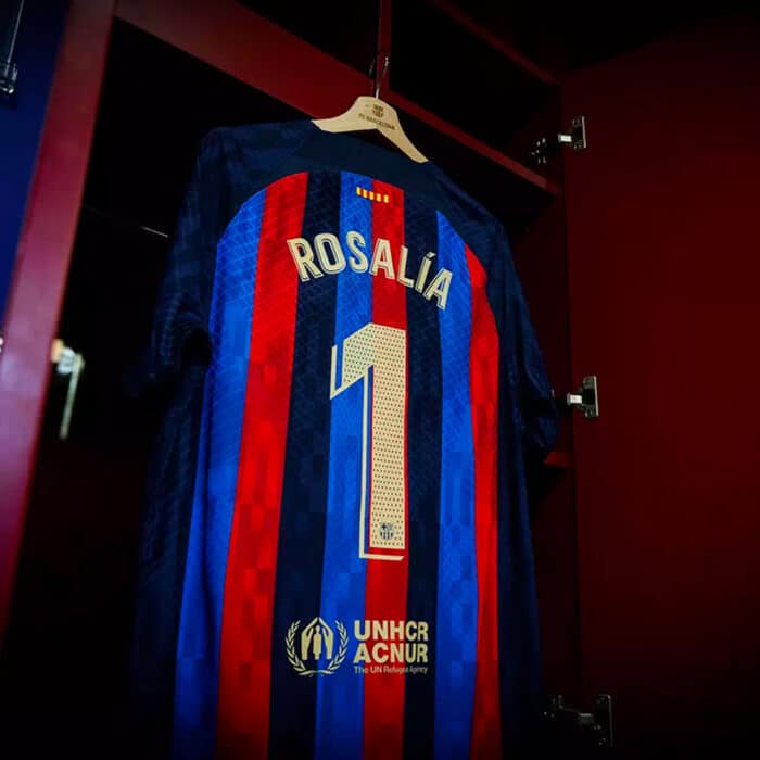 Rosalía FC Barcellona Clasico shirt limited edition