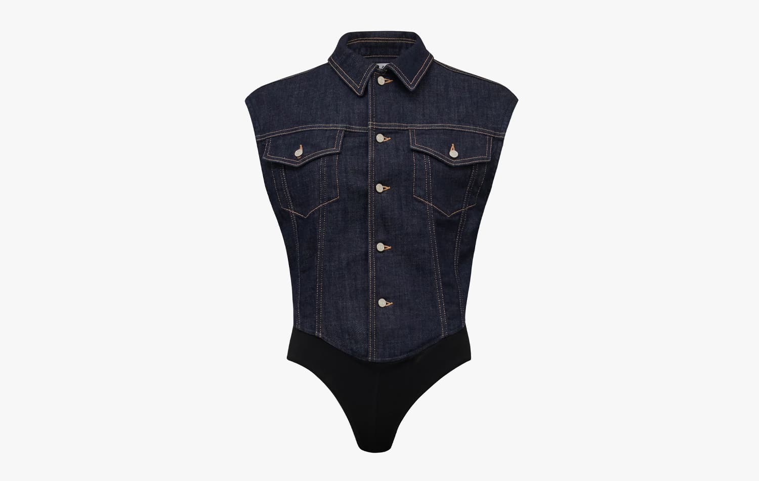 Alaïa Body Gilet Denim