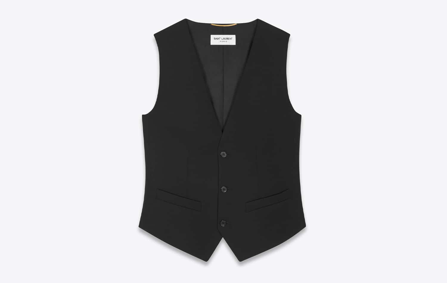 Saint Laurent Gilet Grain de Poudre