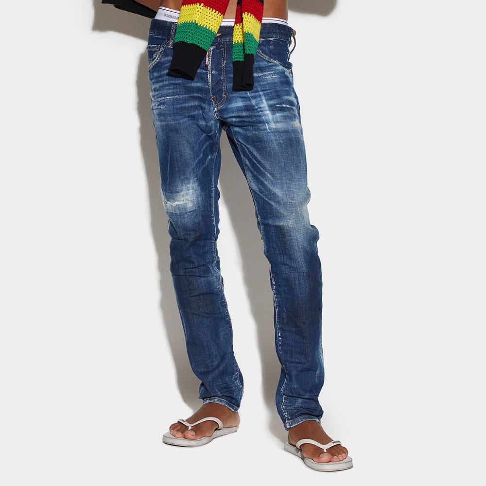 Dsquared2 Jeans Denim Dark Crinckle Wash Cool Guy