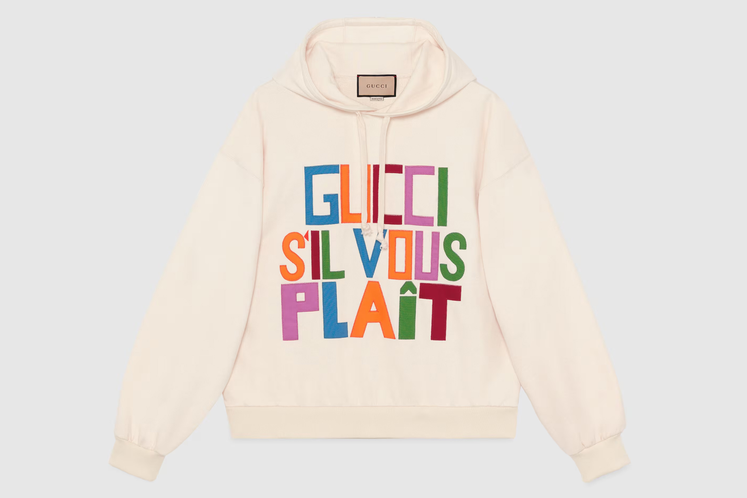 Gucci Felpa cotone Felpato Patch Hoodie