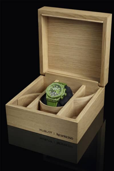 Hublot Big Bang Unico Nespresso Origin cialde capsule caffè riciclate