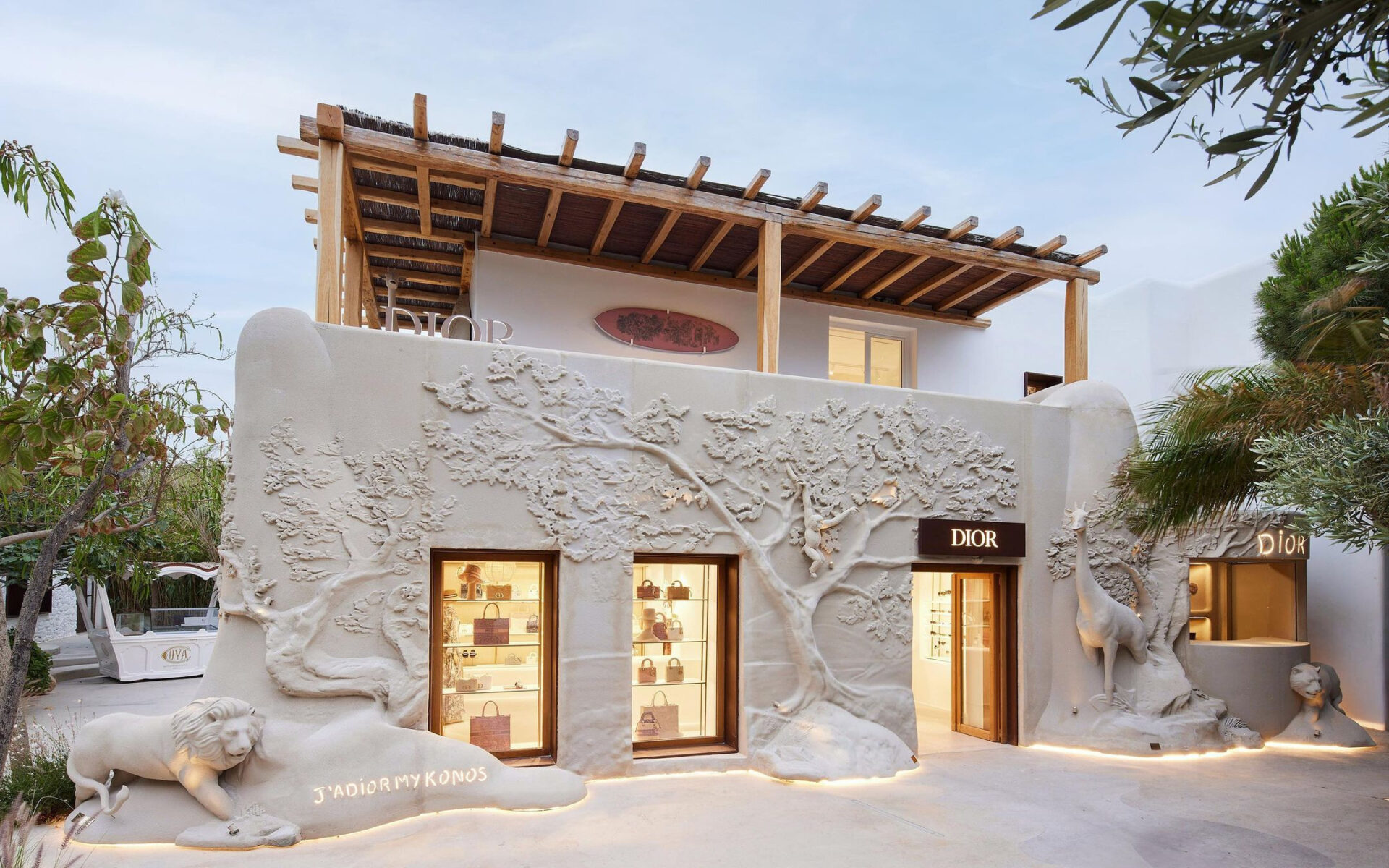 Dior pop-up Store Mykonos