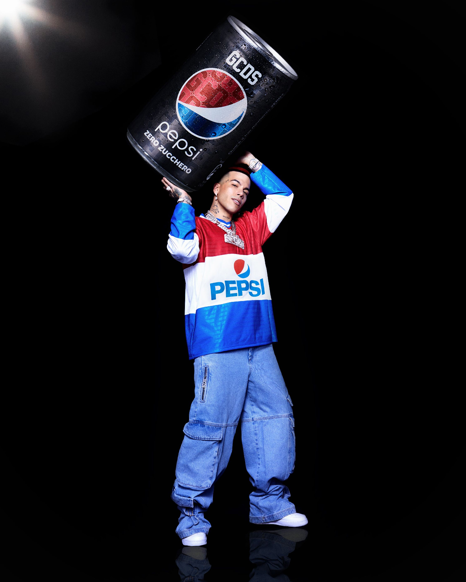 GCDS Pepsi Zero Sfera Ebbasta Collaborazione