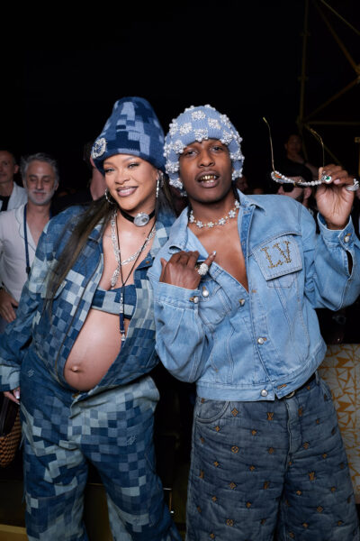 Rihanna ASAP Rocky Louis Vuitton SS24 sfilata Pharrell Williams