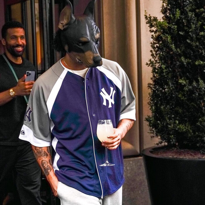 Drake maschera cane dobermann dog mask