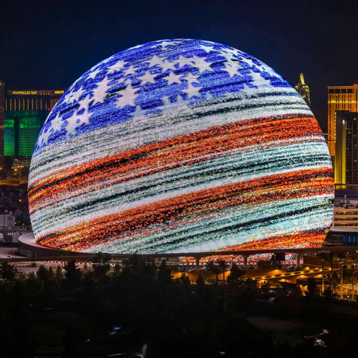 MSG Sphere Las Vegas LED Bandiera