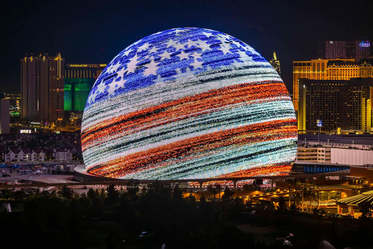 MSG Sphere Las Vegas LED Bandiera