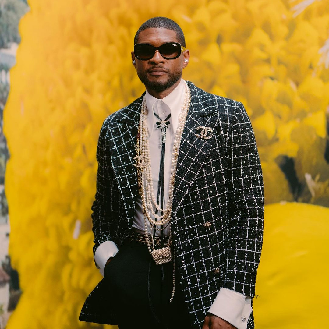 Usher Chanel Paris Fashion Week parigi look outfit