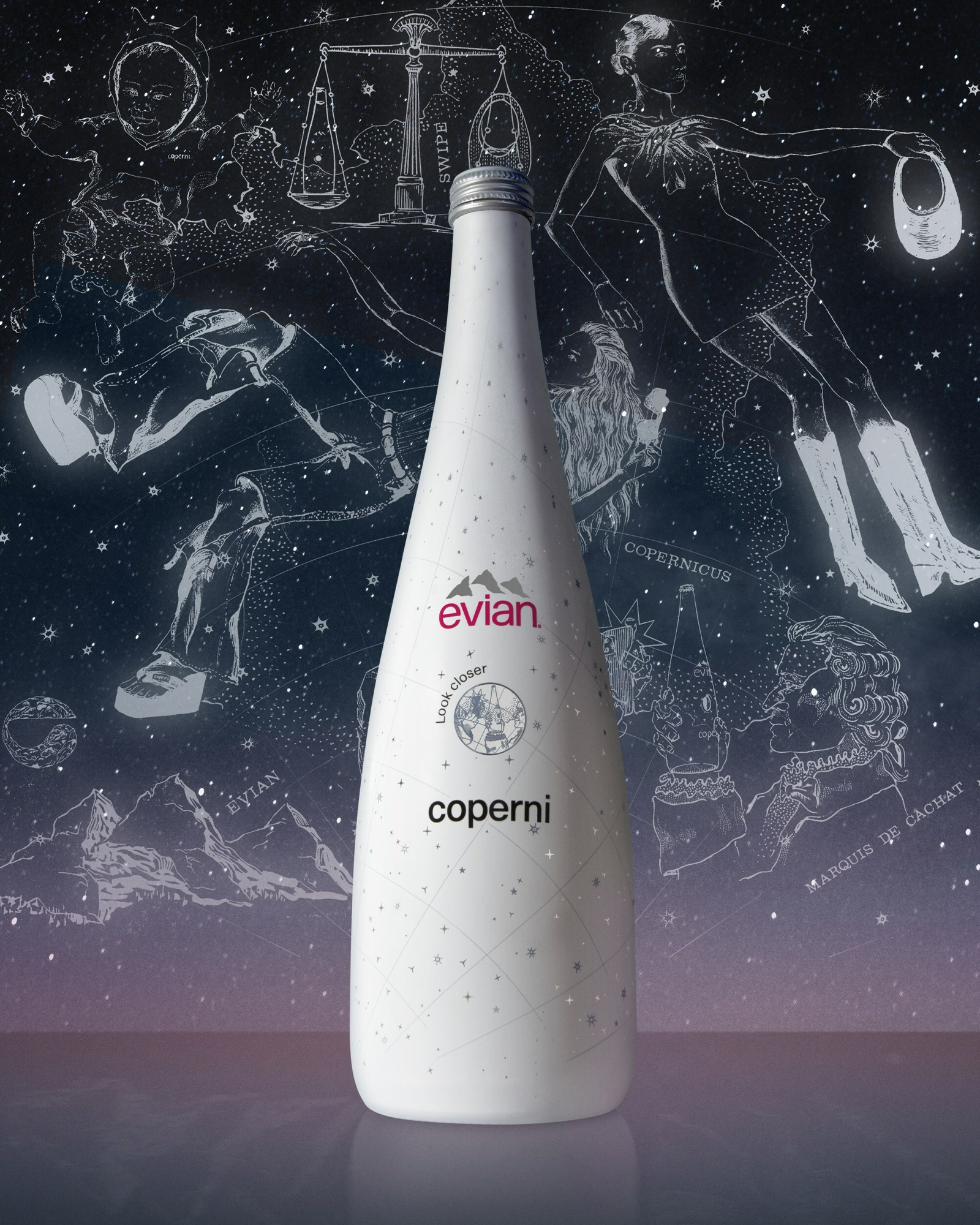 Coperni Evian Bottiglia acqua limited edition collaborazione
