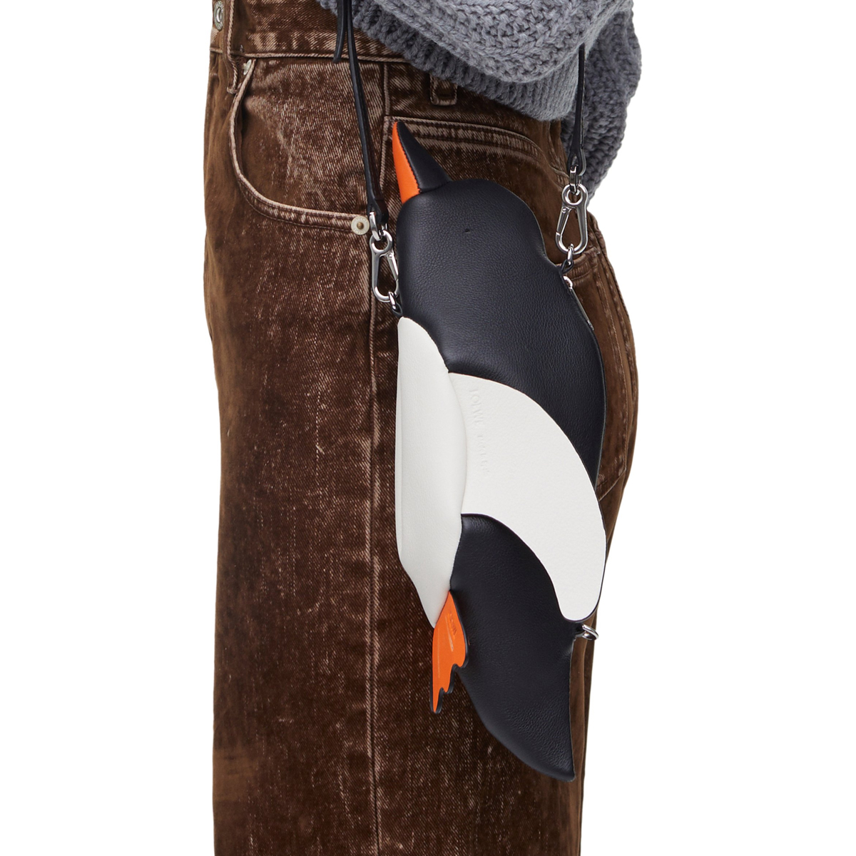 Loewe borsa penguin pelle di vitello pinguino