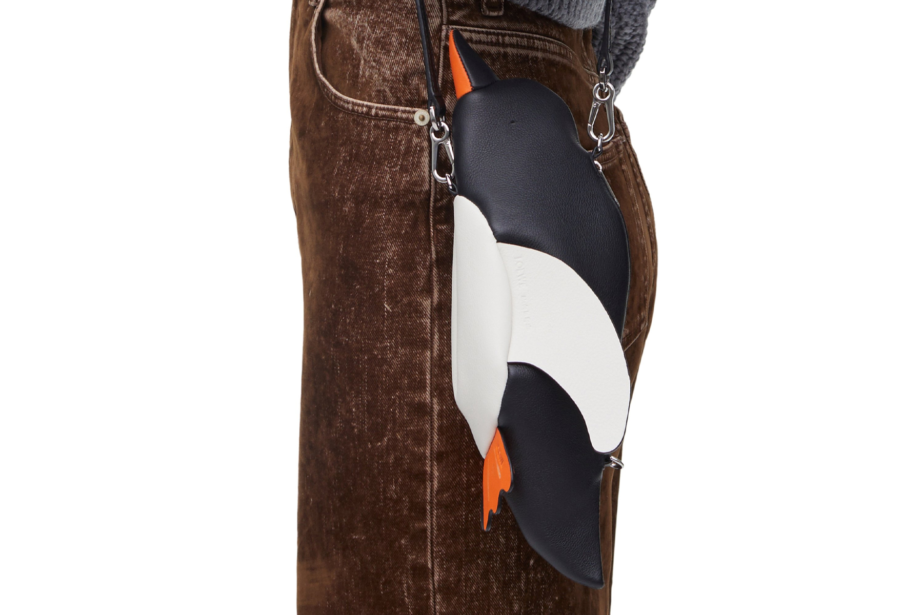 Loewe borsa penguin pelle di vitello pinguino