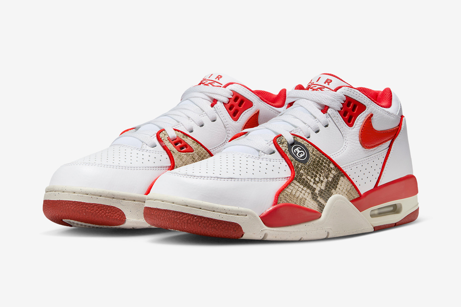 Stüssy x Nike Air Flight 89 Habanero Red