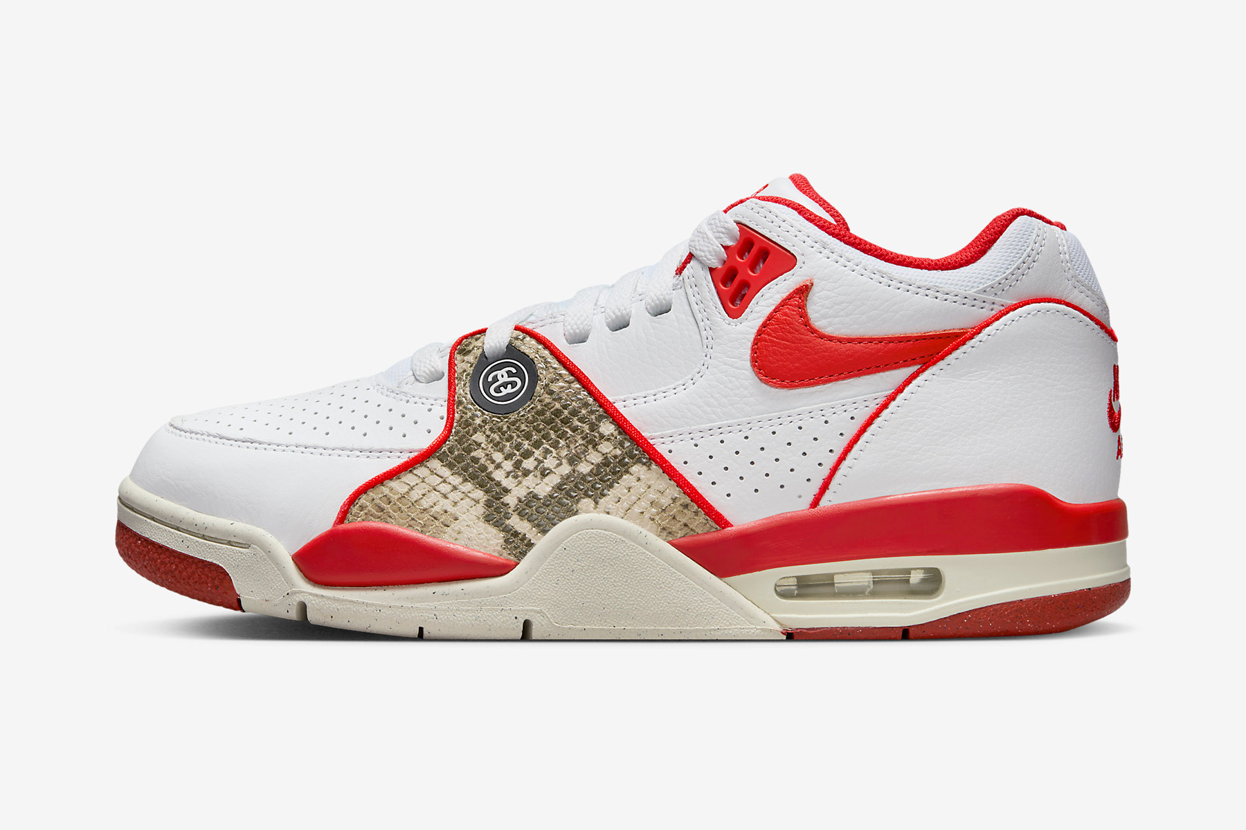 Stüssy x Nike Air Flight 89 Habanero Red