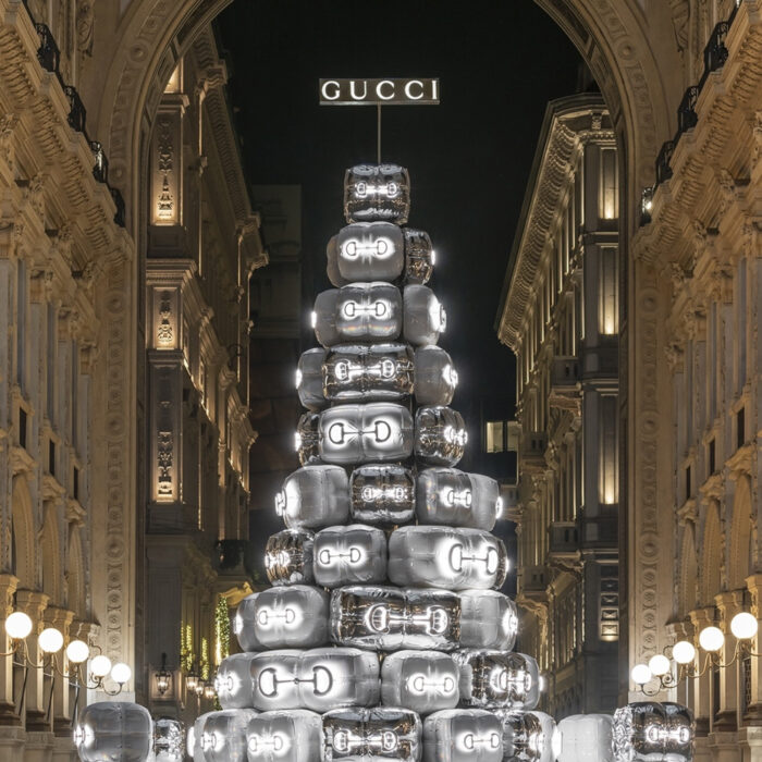 Gucci Albero di Natale Milano Galleria Vittorio Emanuele