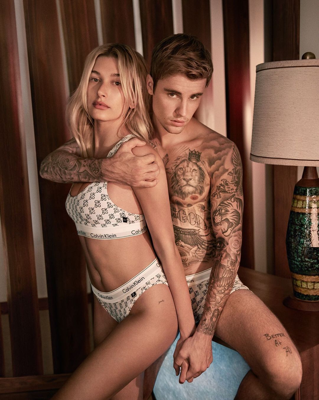 Hailey Justin Bieber Calvin Klein campagna 2019