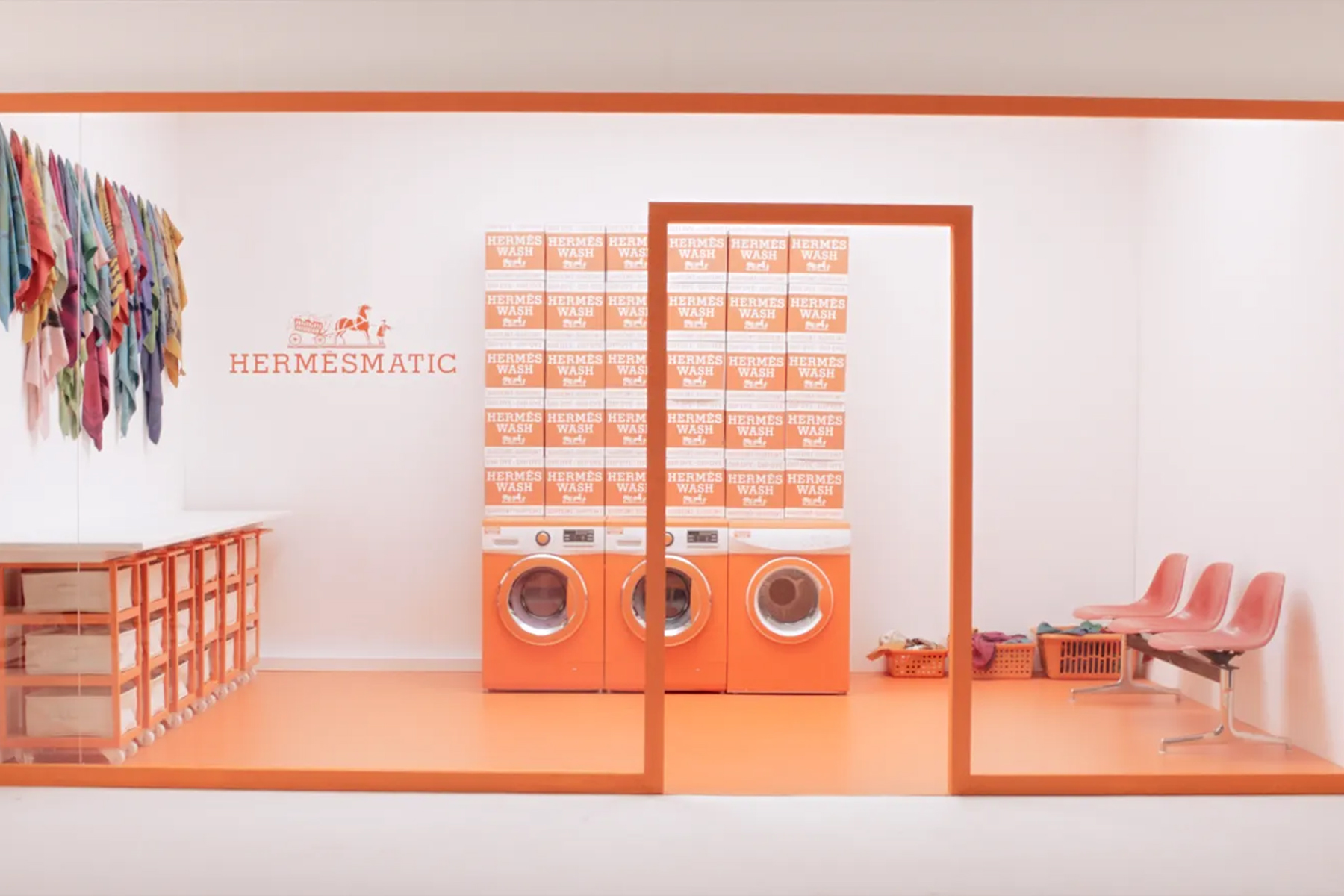 Hermès lavanderia pop-up store Torino 2017