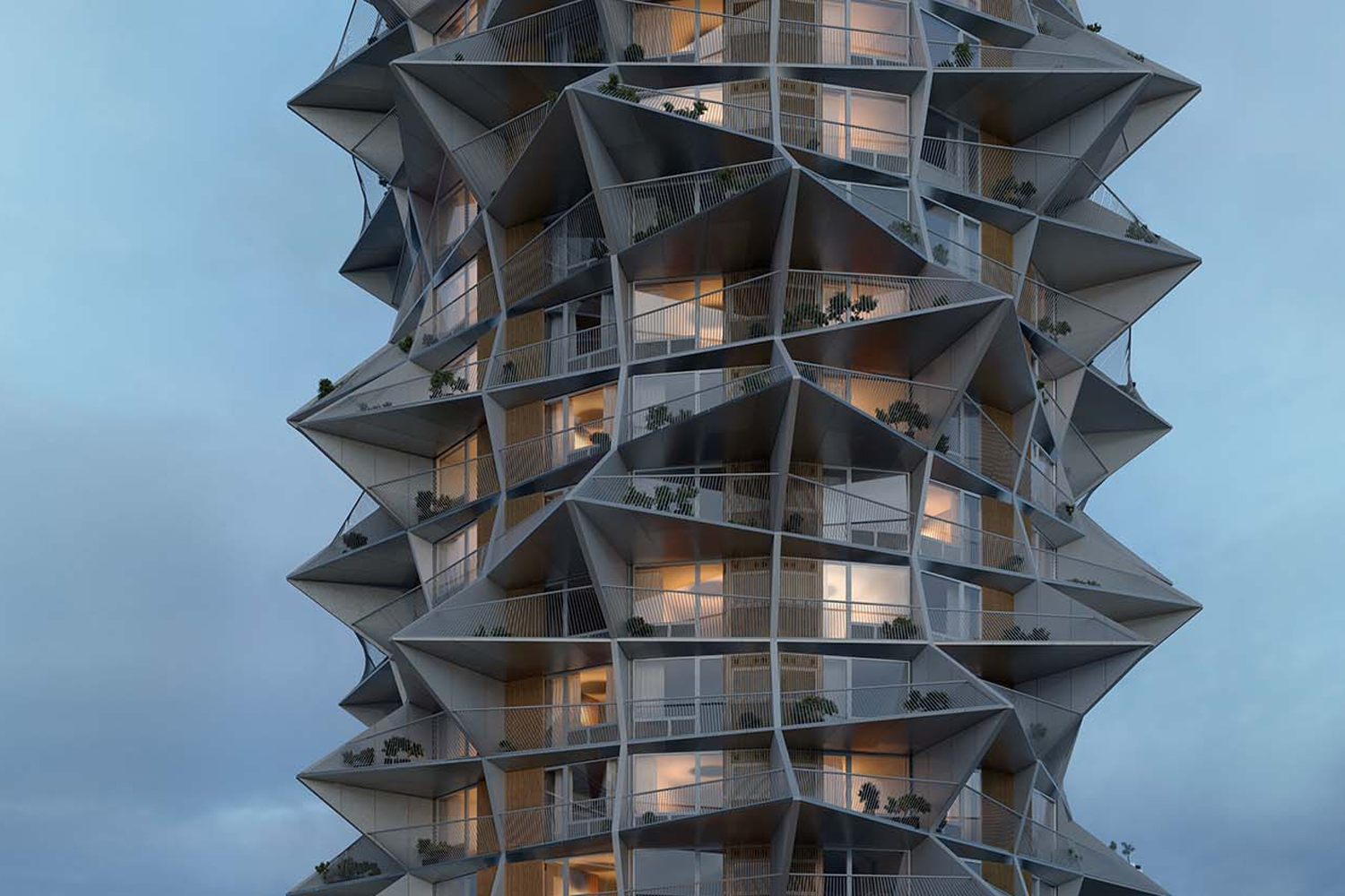 Kaktus Towers Copenaghen due grattacieli design architettura