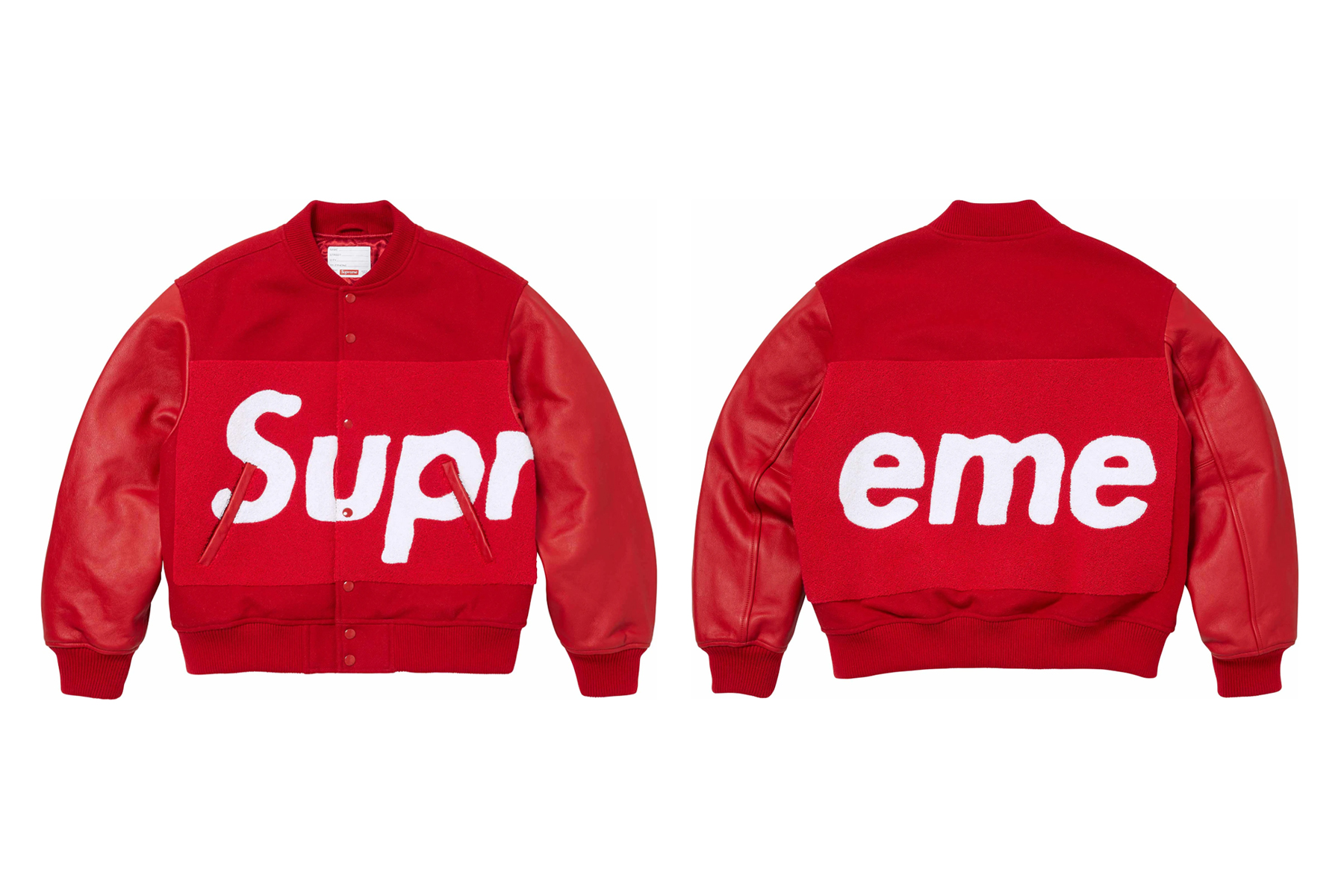 Supreme Big Logo Chenille Varsity Jacket SS24