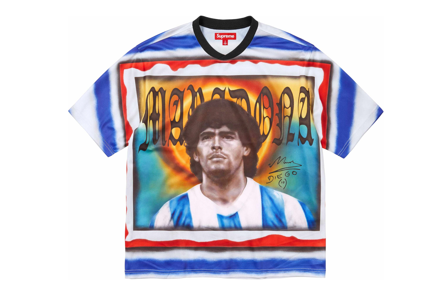 Supreme Maradona Soccer Jersey calcio SS24