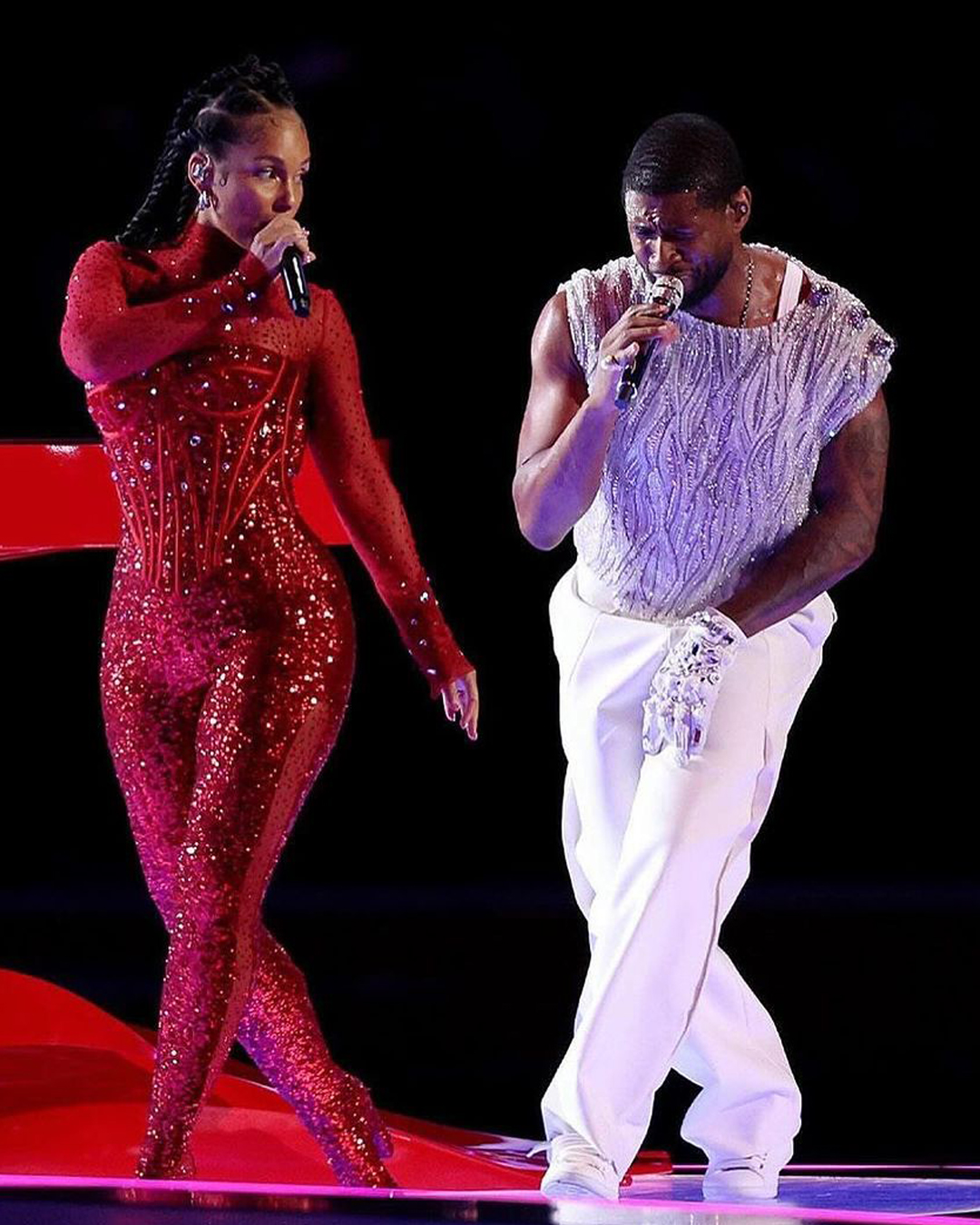 Usher look Dolce&Gabbana Halftime Show Super Bowl 2024 Alicia Keys