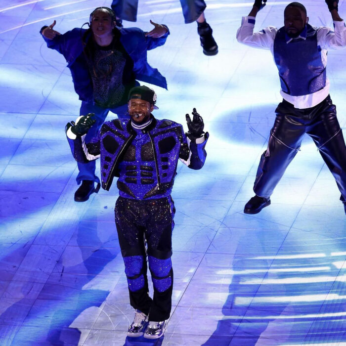 Usher look Off-White Halftime Show Super Bowl 2024