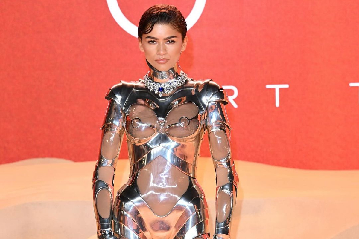 Zendaya Mugler FW95 tuta Cyborg Robot premiere Dune