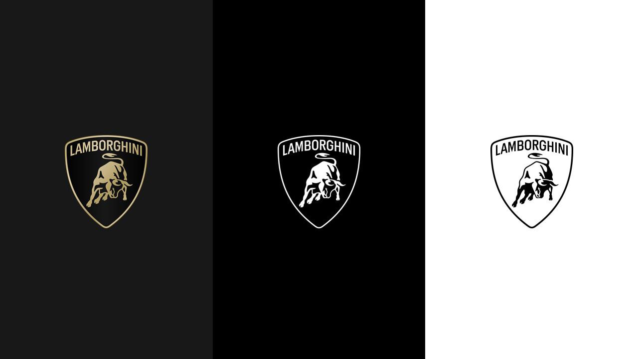 Lamborghini nuovo logo palette colori 2024