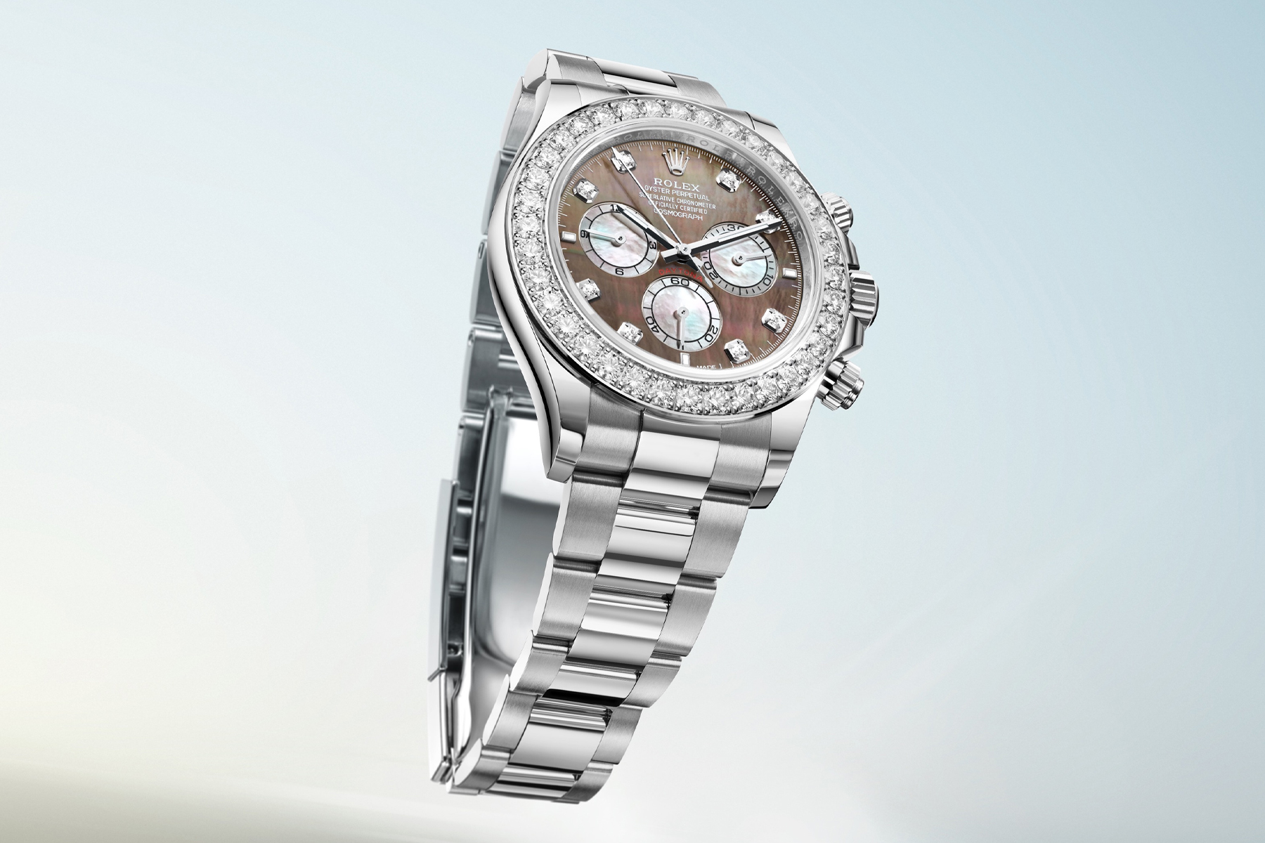 Rolex Cosmograph Daytona 40 oro bianco diamanti 126579RBR nuovi orologi 2024