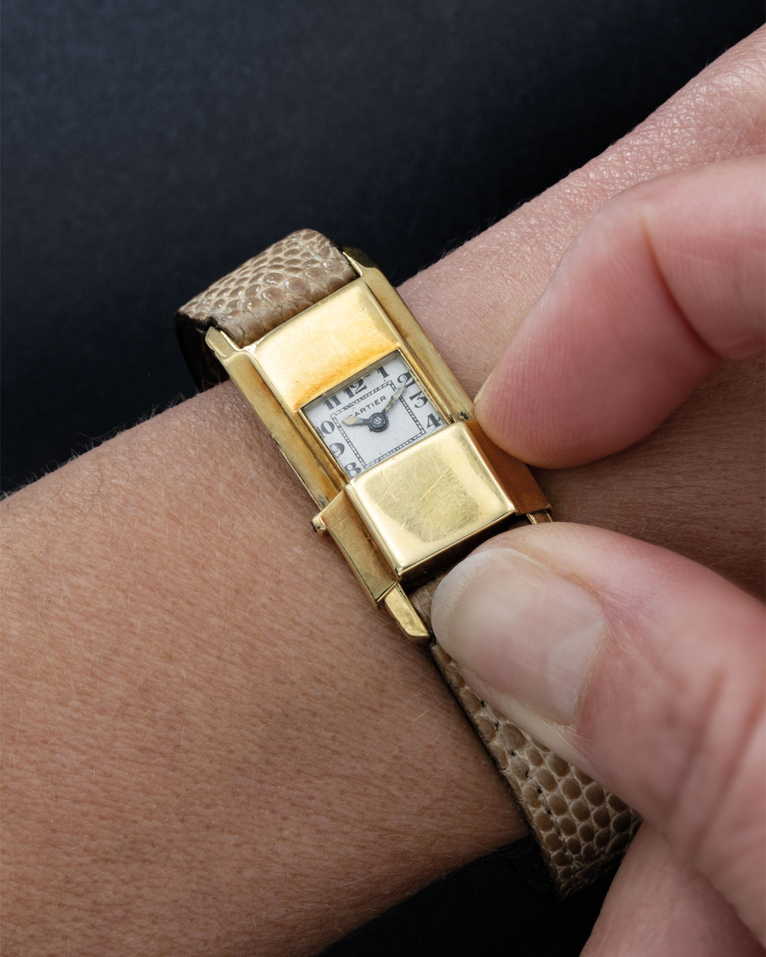 Cartier Baguette Coulissant orologio