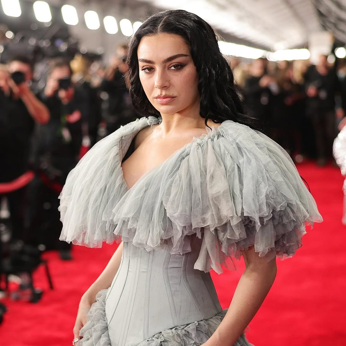 Charli XCX GRAMMYs 2025 Red Carpet celebrity