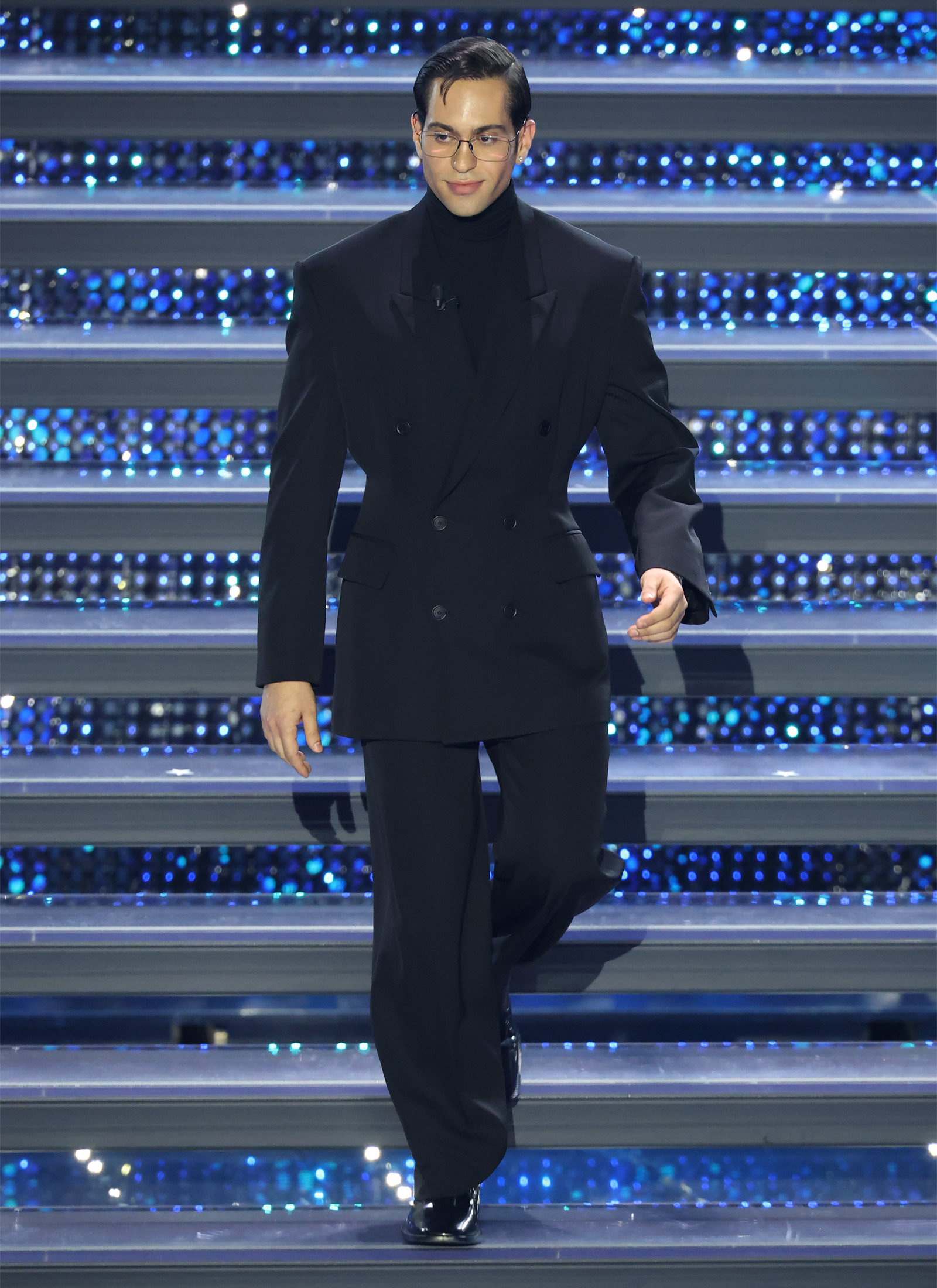 Mahmood Balenciaga Sanremo 2025 quarta serata